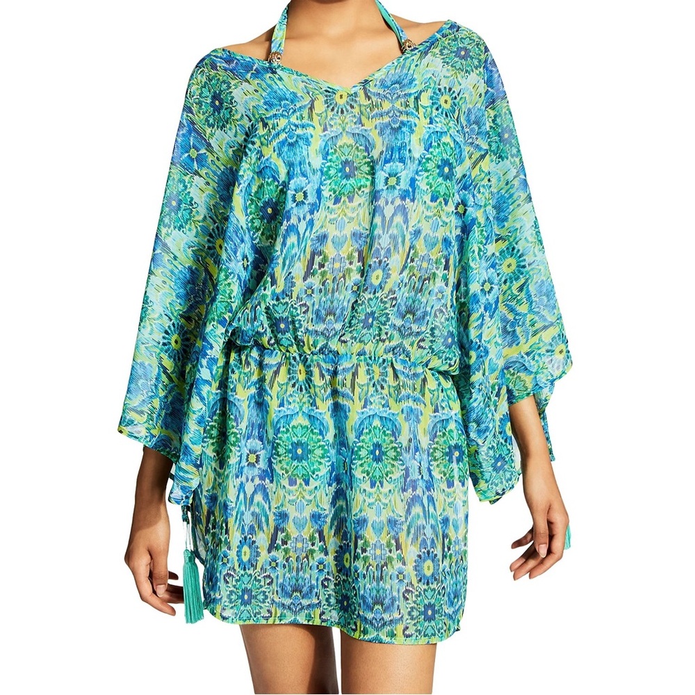 KURT GEIGER x MATTHEW WILLIAMSON Kensington Printed Tunic Cover-Up Dress M NWT